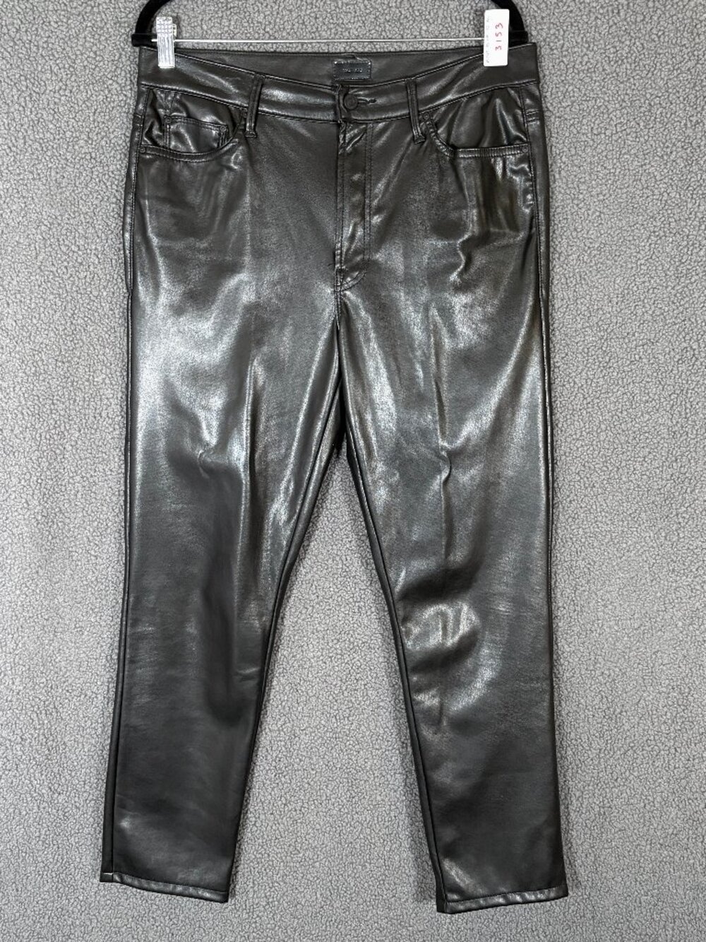 Mother Insider Ankle Wax On Wax Off Faux Leather Pants - Women's Size 32*27